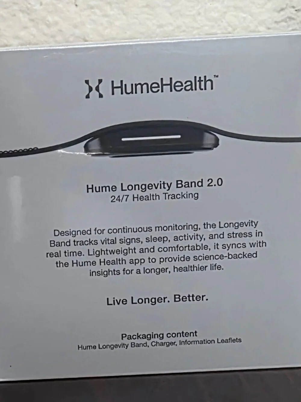 The Hume Band 2.0 Health All-In-One Fitness Activity Wearable HR Sleep Tracker